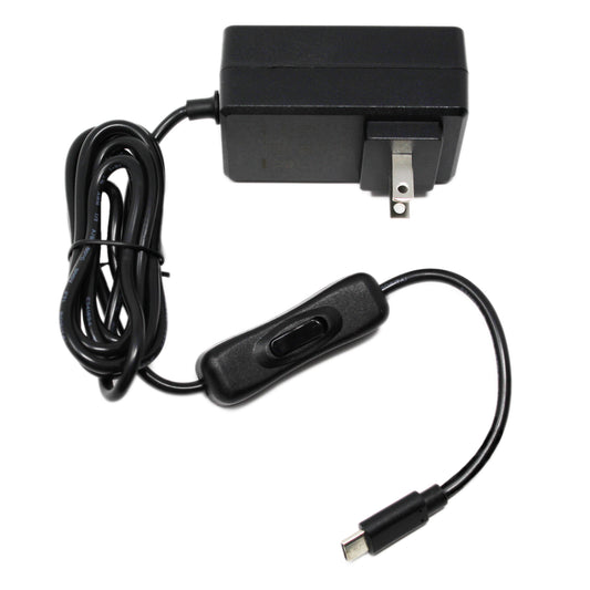 4A Raspberry Pi 4 Power Supply / Adapter with Power Switch (UL Listed)